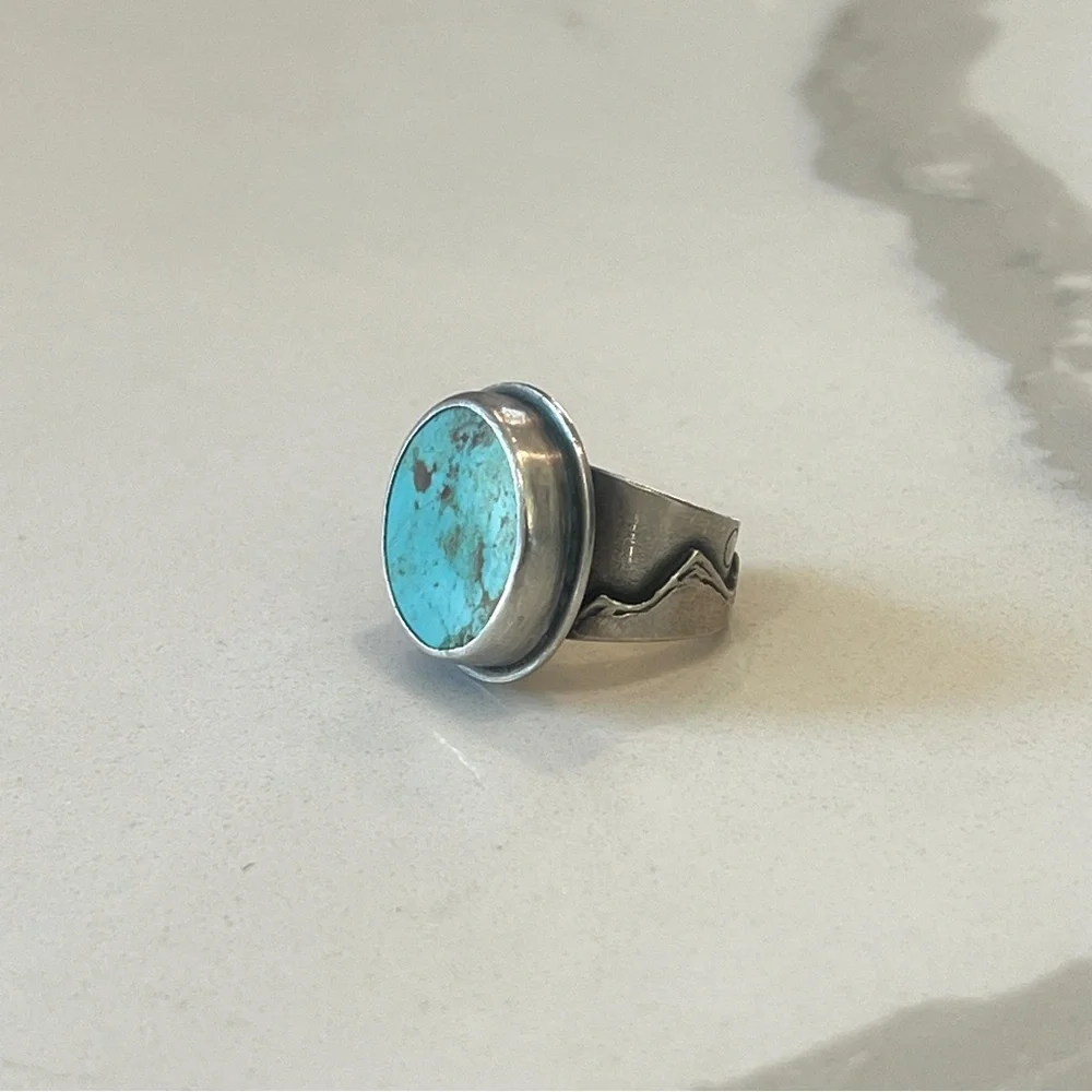 Royston Turquoise Ring size 7.75 - Picture 1 of 6